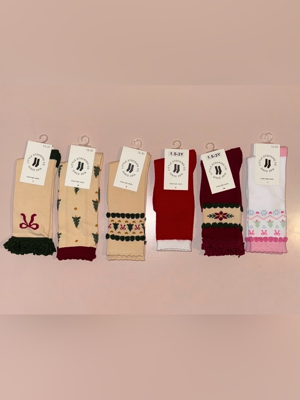 Little stocking co Christmas knee high socks